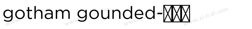 gotham gounded字体转换
